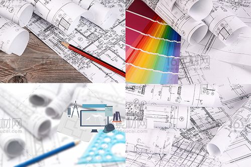 素材色卡室内装修装潢图纸铅笔平面图图纸设计建筑图纸建筑设计施工图